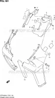 COUVERCLES DE CADRE AVANT (VZR1800L3 E24) pour Suzuki INTRUDER 1800 2013