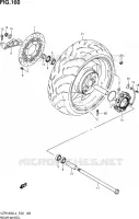 ROUE ARRIERE (VZR1800ZL4 E19) pour Suzuki INTRUDER 1800 2014