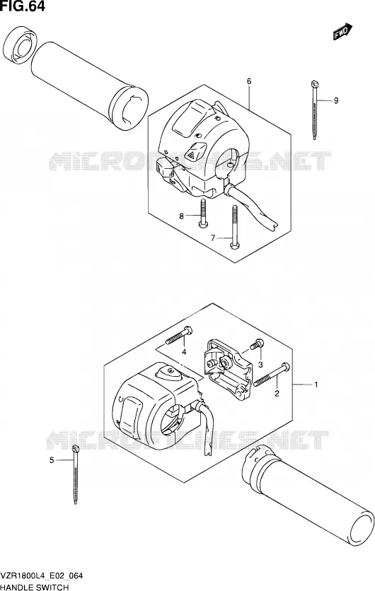 COMMODOS (VZR1800ZL4 E02) Suzuki MOTO 1800 INTRUDER 2014  VZR1800Z L4 (E02)