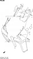 COUVERCLES DE CADRE AVANT (VZR1800ZL4 E02) pour Suzuki INTRUDER 1800 2014