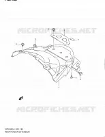 BAVETTE ARRIERE pour Suzuki INTRUDER 1800 2011