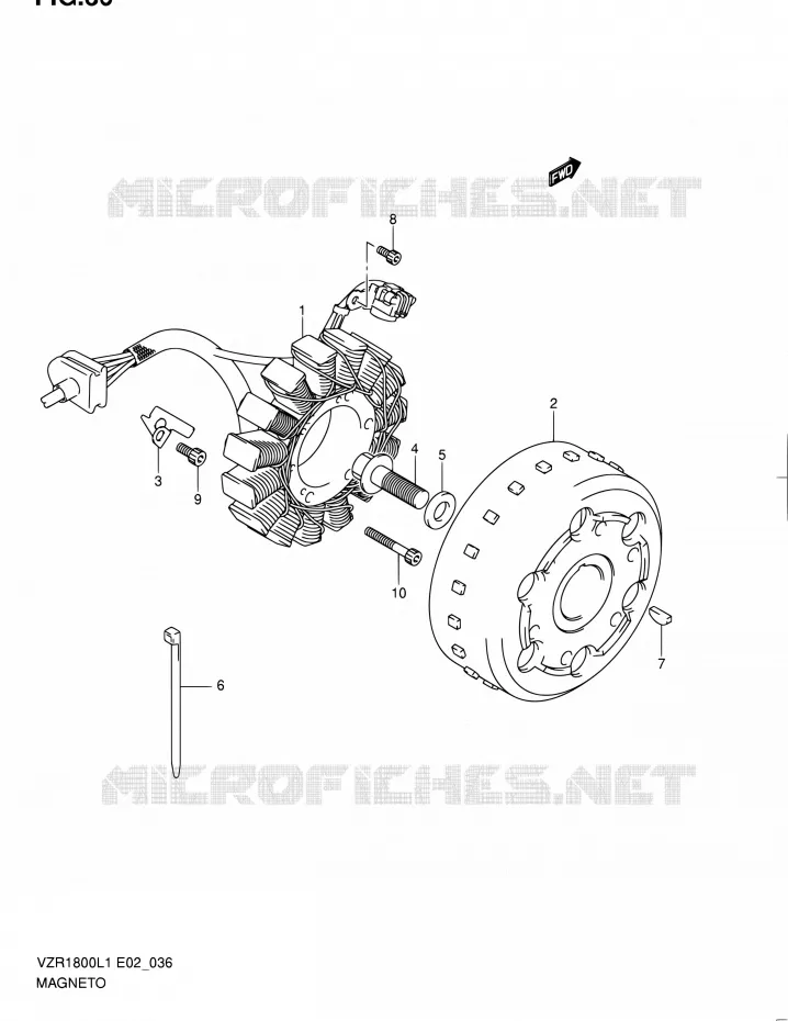ALLUMAGE ROTOR - STATOR Suzuki MOTO 1800 INTRUDER 2011  VZR1800ZUFL1(E19)