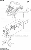 ENSEMBLE FEU ARRIERE (VZR1800ZL2 E51) pour Suzuki INTRUDER 1800 2012
