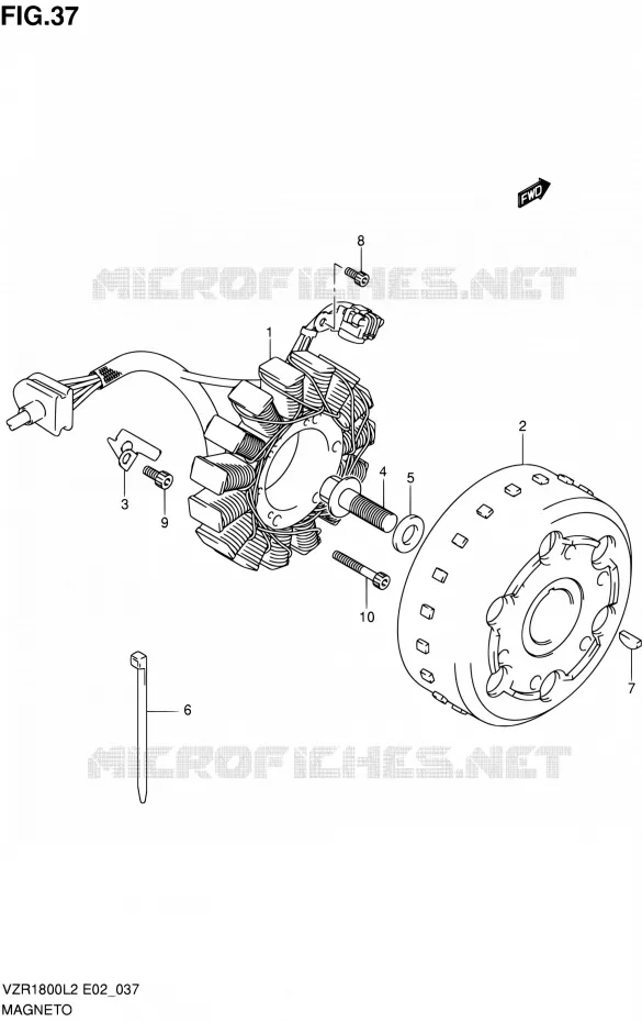 ALLUMAGE ROTOR - STATOR Suzuki MOTO 1800 INTRUDER 2012  VZR1800ZUFL2(E19)