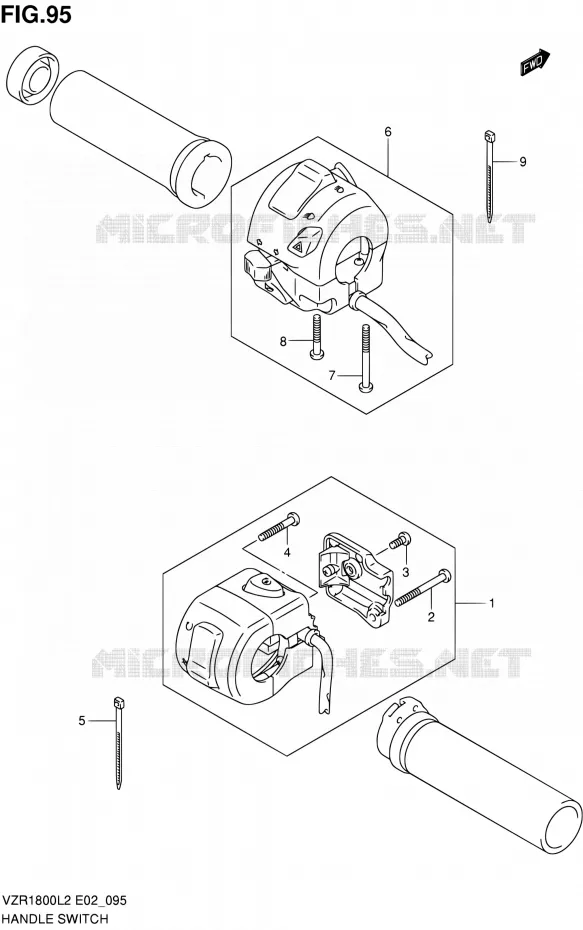 COMMODOS (VZR1800ZL2 E02) Suzuki MOTO 1800 INTRUDER 2012  VZR1800ZUFL2(E19)