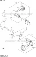 CLIGNOTANTS (VZR1800ZL3 E19) pour Suzuki INTRUDER 1800 2013