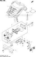 ENSEMBLE FEU ARRIERE (VZR1800L3 E24) pour Suzuki INTRUDER 1800 2013