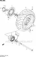 ROUE ARRIERE (VZR1800L3 E02) pour Suzuki INTRUDER 1800 2013