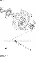 ROUE ARRIERE (VZR1800L4 E19) pour Suzuki INTRUDER 1800 2015